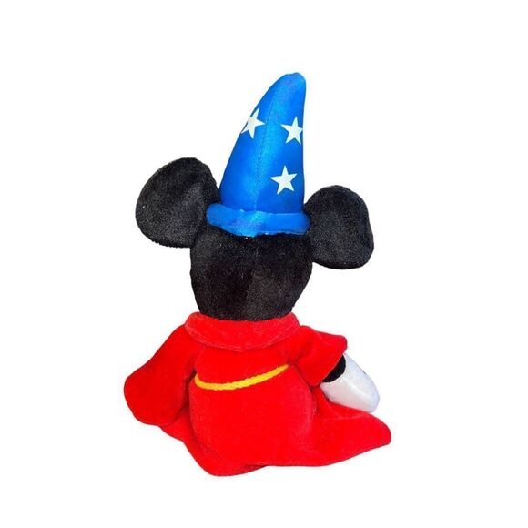 Disney World Classic Fantasia Sorcerer Mickey 12” Stuffed Plush Animal Wizard - Picture 4 of 8